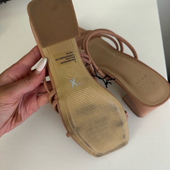 A New Day Women’s Blakely Mule Heels in Nude Size 8 - Picture 4 of 9